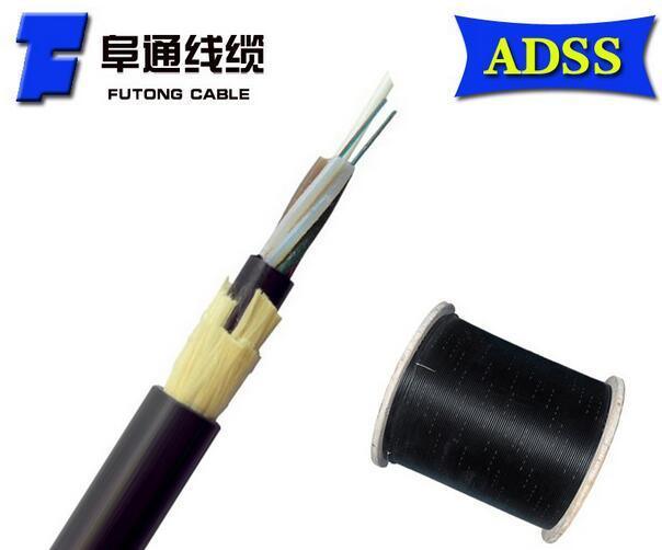 供應(yīng)ADSS-100跨距-12芯光纜全介質(zhì)光纜AT護(hù)套自承式電力架空光纜